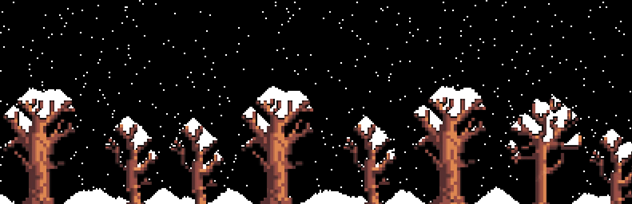 Рисунок 5. Один из кадров анимации снегопада на SDL3